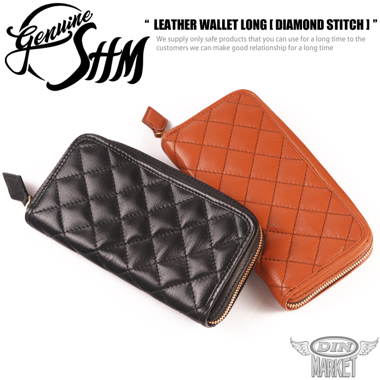 SHM LEATHER WALLET LONG [DIAMOND STITCH]